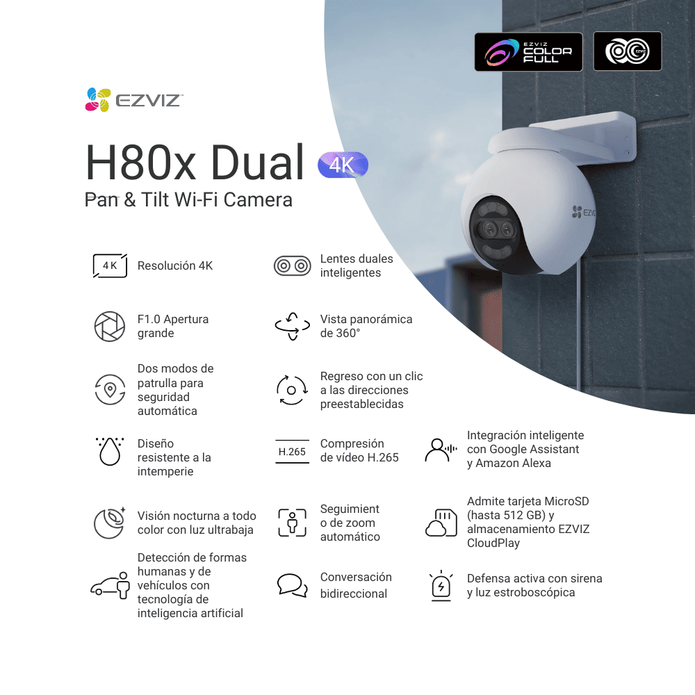 Cámara H80 EZVIZ 4K